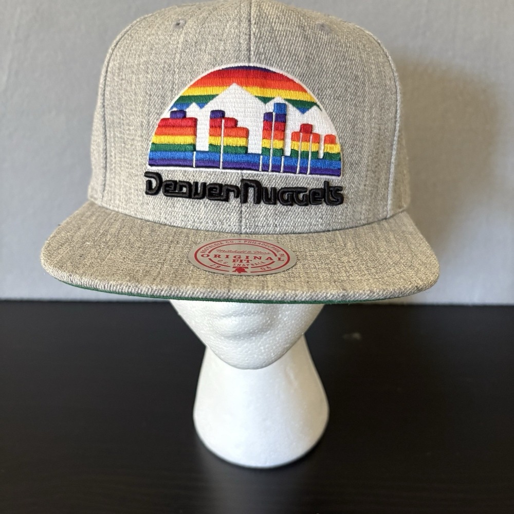 New Era Denver Nuggets Fitted Hardwood Classics Hat 7 3/4 NBA 59FIFTY Cap